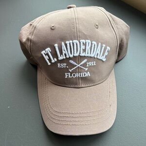 Ft. Lauderdale Florida Est. 1911 Brown Adjustable Ball Cap Brand New with Tags